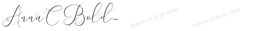 AnnaC Bold字体转换
